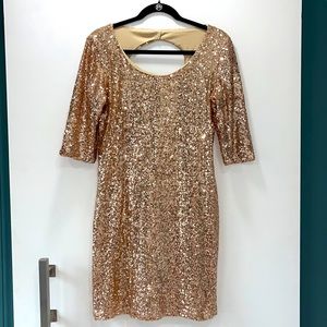 Beautiful Sequin Gold Dress